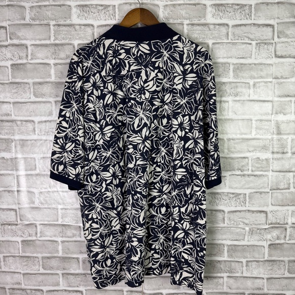 Arizona Diamondbacks Navy Blue Floral Hawaiian Print Collared Polo Shirt 3XL - Picture 5 of 8